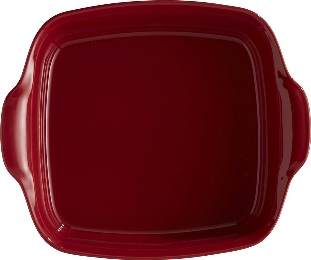 Plat rectangulaire Ultime en céramique Emile Henry - Forme Individuel -  Couleur Rouge grand cru - Cuisine - Parlapapa