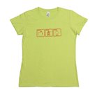 Damen T-Shirt XL Apple Press Cider Tom Press grün mit rotem Aufdruck