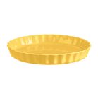 Plat à tarte 31 cm le bon plat Emile Henry en céramique émaillée jaune Provence