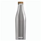 Sigg Meridian Isotherm Trinkflasche gebürsteter Edelstahl 0,5 Liter mit Edelstahl Verschluss