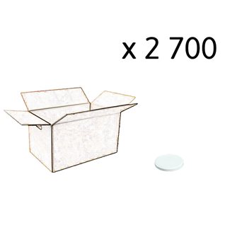 Packung mit 2 700 Twist-Off-Deckel 48 mm in Weiß