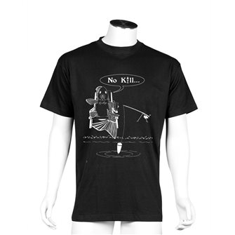 Tee shirt noir 3XL humour pêche No kill de Bartavel Nature