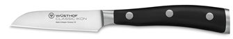 Couteau à éplucher les légumes lame droite forgée 8 cm Classic Ikon noir Wüsthof
