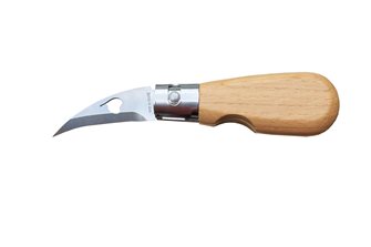 Couteau à ail et chataigne pliant avec virole de sécurité fabriqué en France