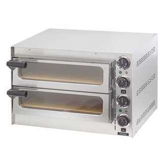 Four à pizza pro inox électrique 2 kW 400°C 2 thermostats